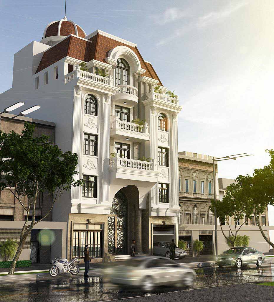 biệt thự đẹp với mặt tiền nổi bật-1