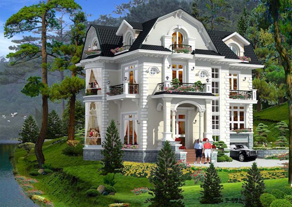 biệt thự mái thái 3 tầng tại nam định