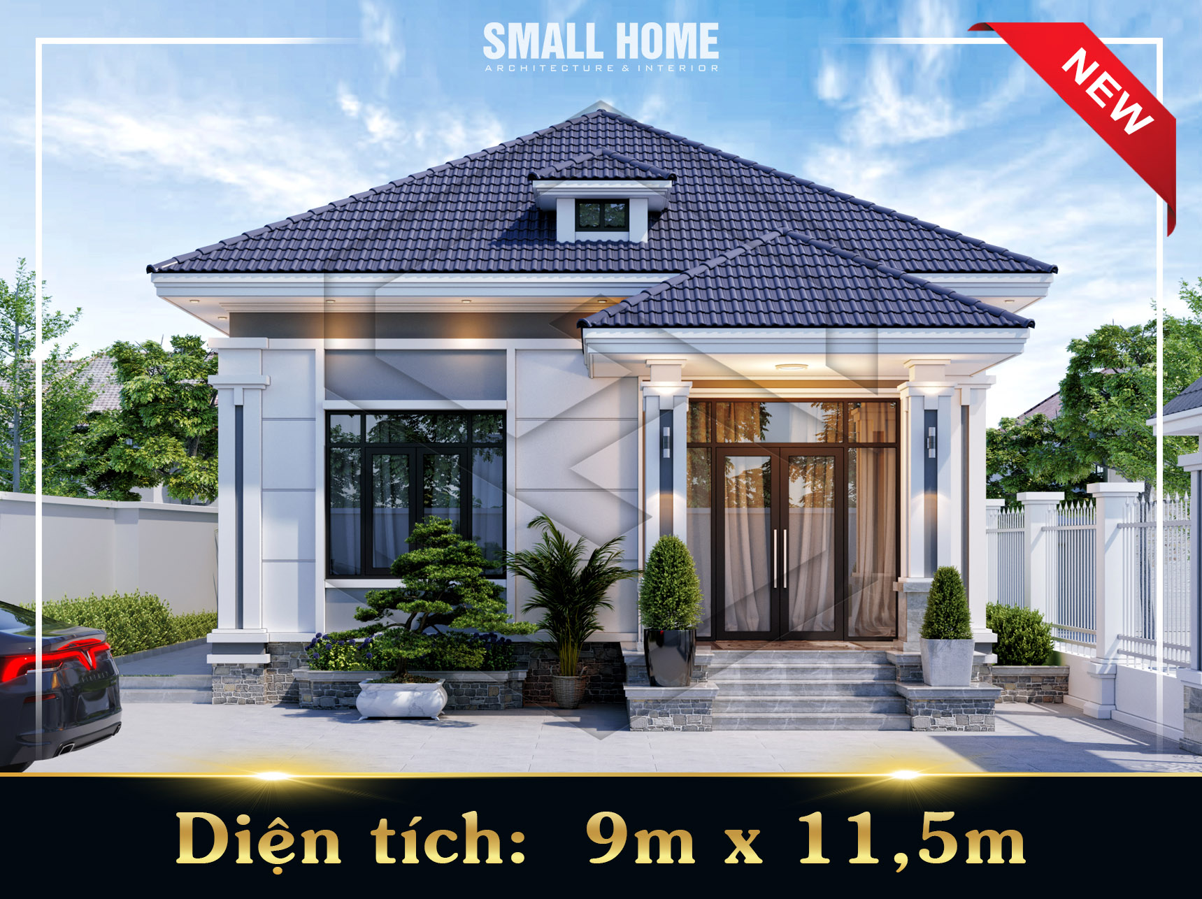 Biệt thự vườn mái Nhật 1 tầng hiện đại tại Thái Bình – Không gian sống lý tưởng giữa lòng quê yên bình