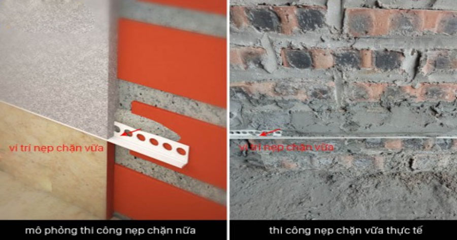 Cách thi công nẹp trát tường trong xây dựng