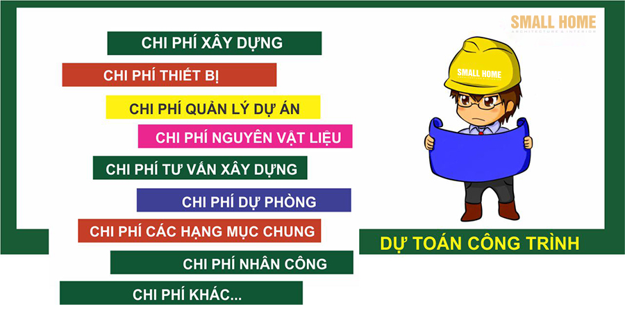 cách tính chi phí xây dựng