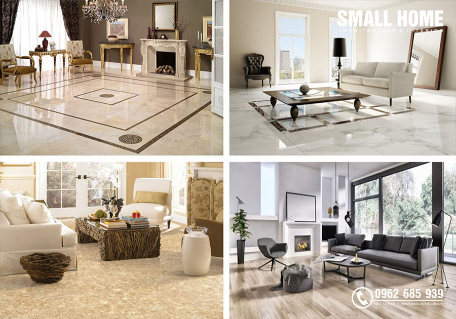Chọn gạch lát nền cần chú ý đến màu sắc tổng thể của ngôi nhà