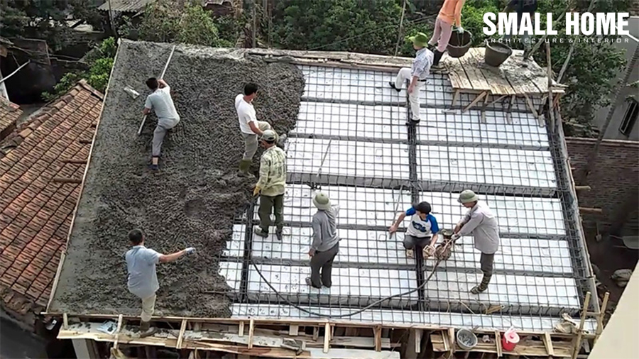 Đổ mái xong mà gặp mưa sẽ may mắn cho gia chủ