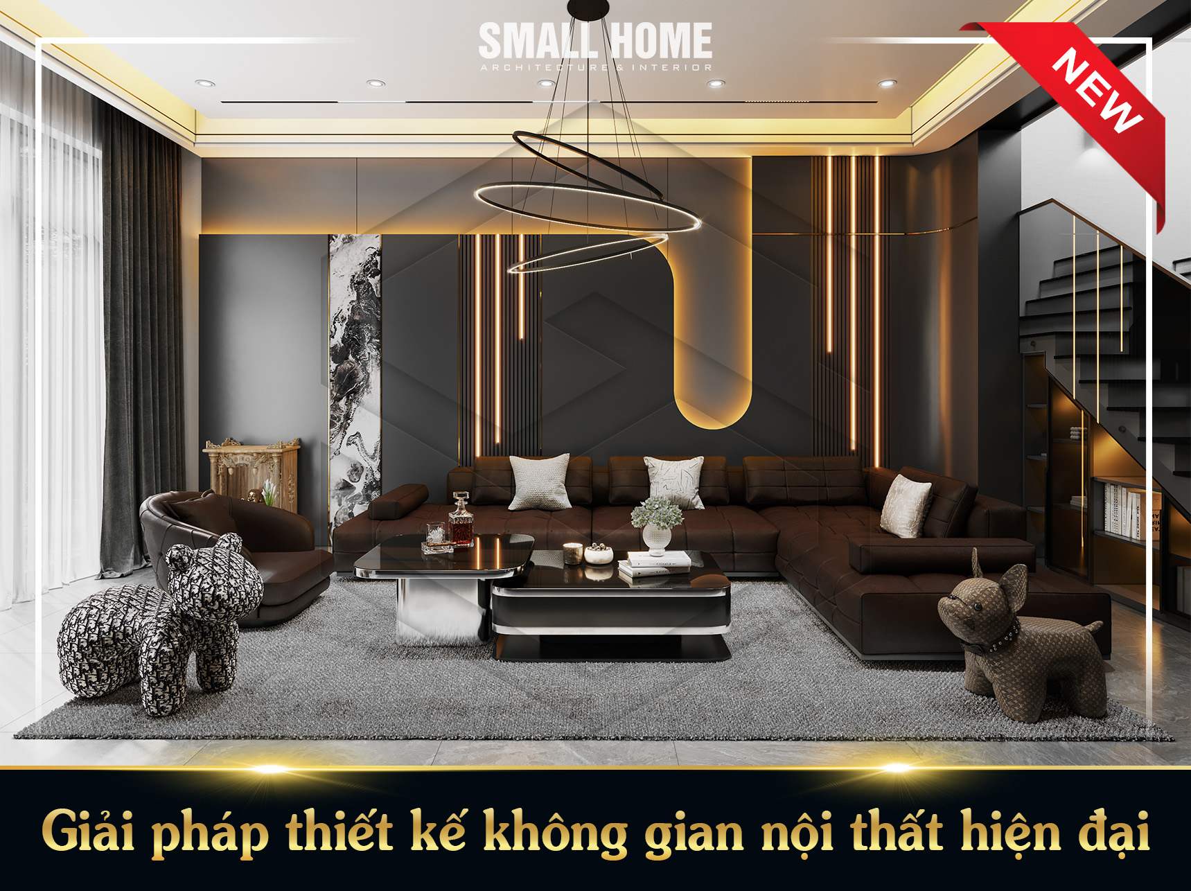 Giải pháp thiết kế không gian nội thất hiện đại, chuẩn công năng nhà phố 3 tầng