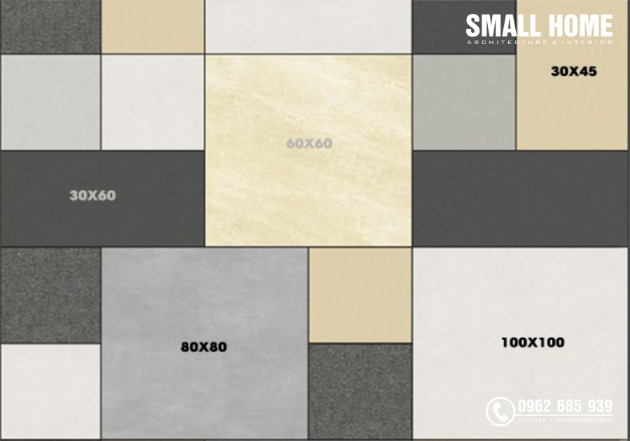 Kích thước của gạch lát nền