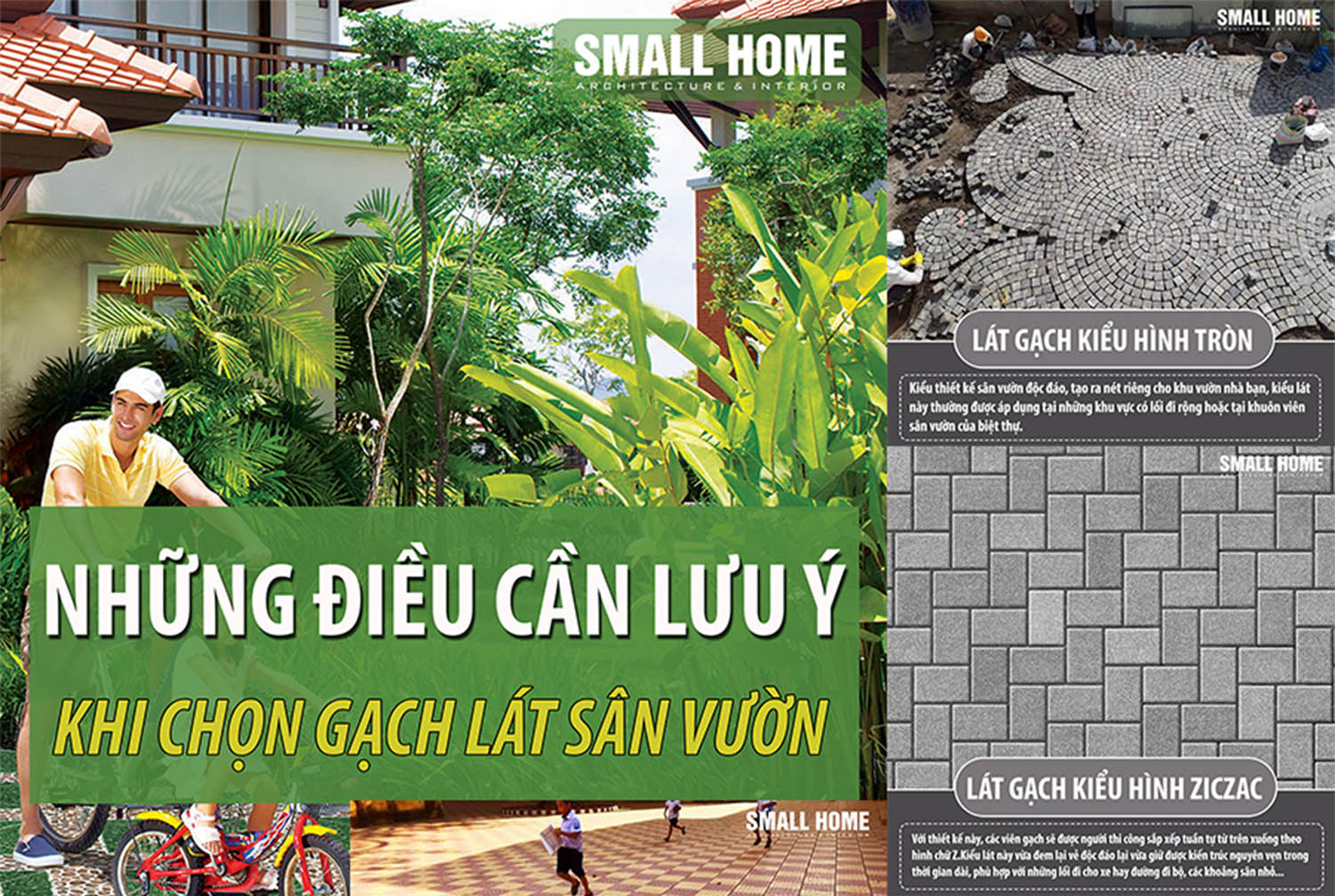 Lưu ý khi chọn gạch lát sân vườn