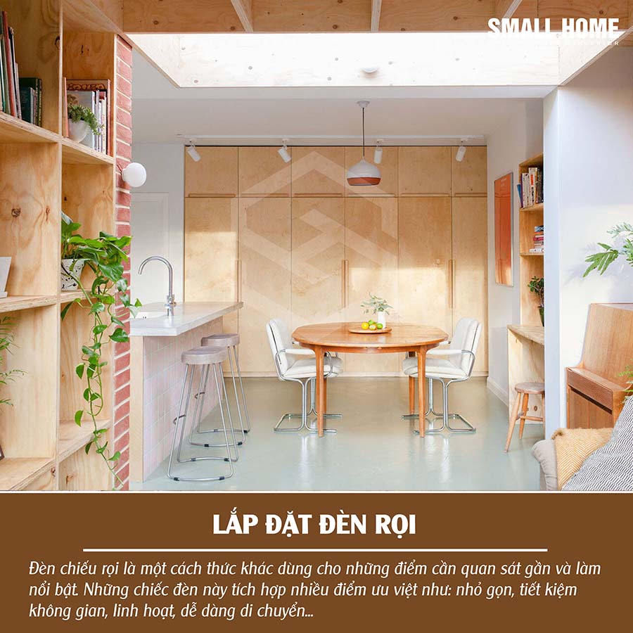 lắp đặt đèn rọi