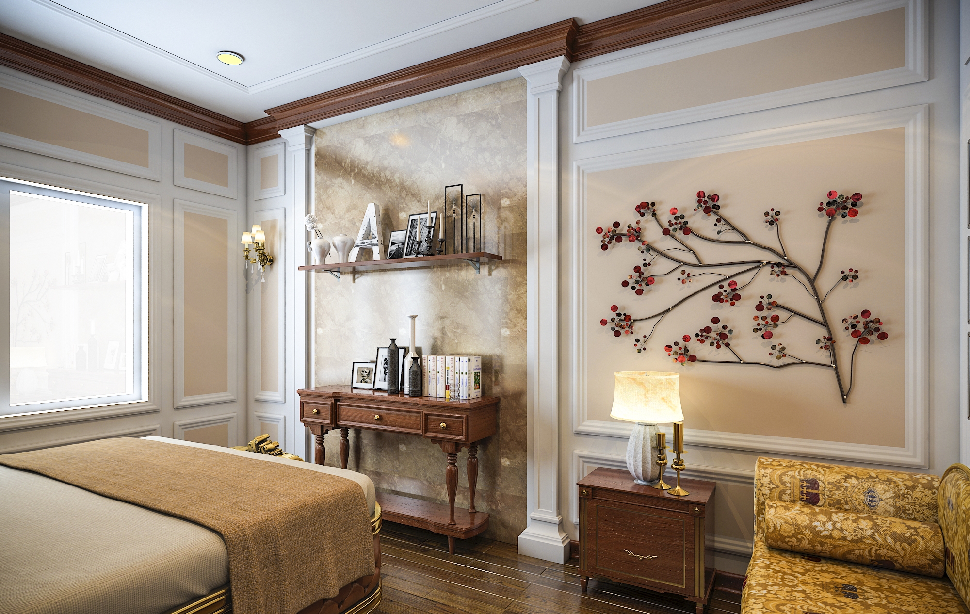 mặt bằng công năng biệt thự 3 tầng tân cổ điển tại Nam Định 5