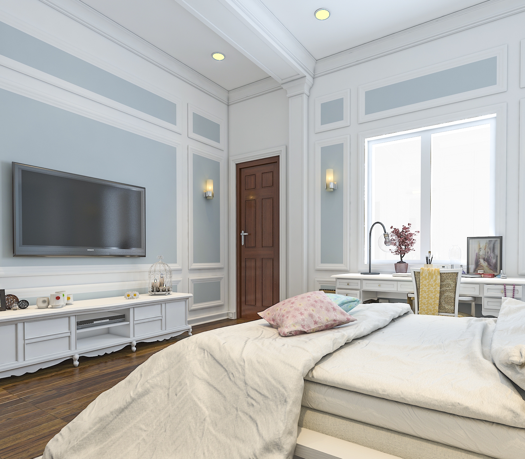 mặt bằng công năng biệt thự 3 tầng tân cổ điển tại Nam Định 7