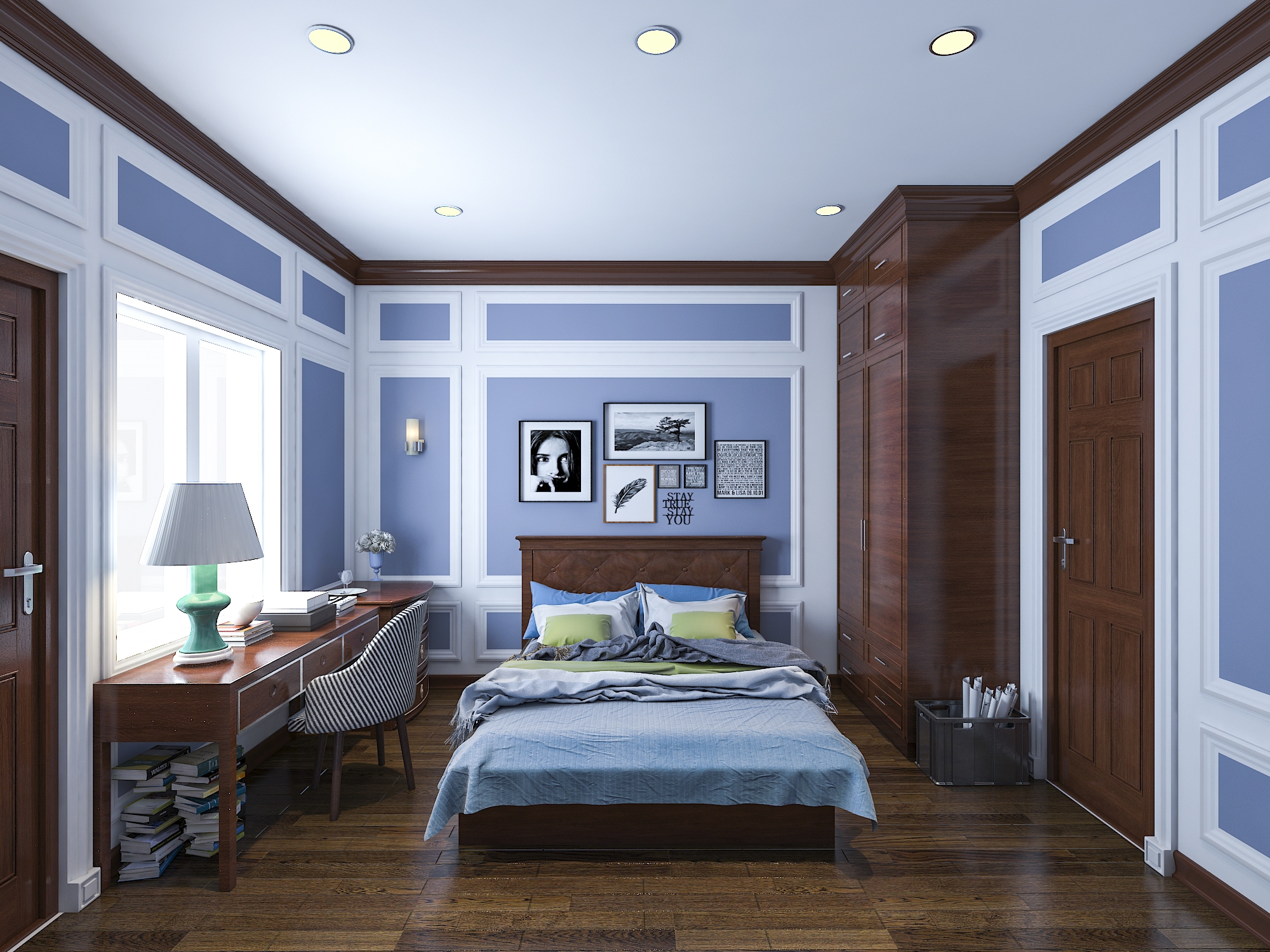 mặt bằng công năng biệt thự 3 tầng tân cổ điển tại Nam Định 8