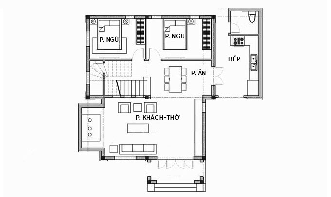 Những thiết kế nhà 2 tầng 90m2 đẹp và sang trọng  Gia Bảo Group