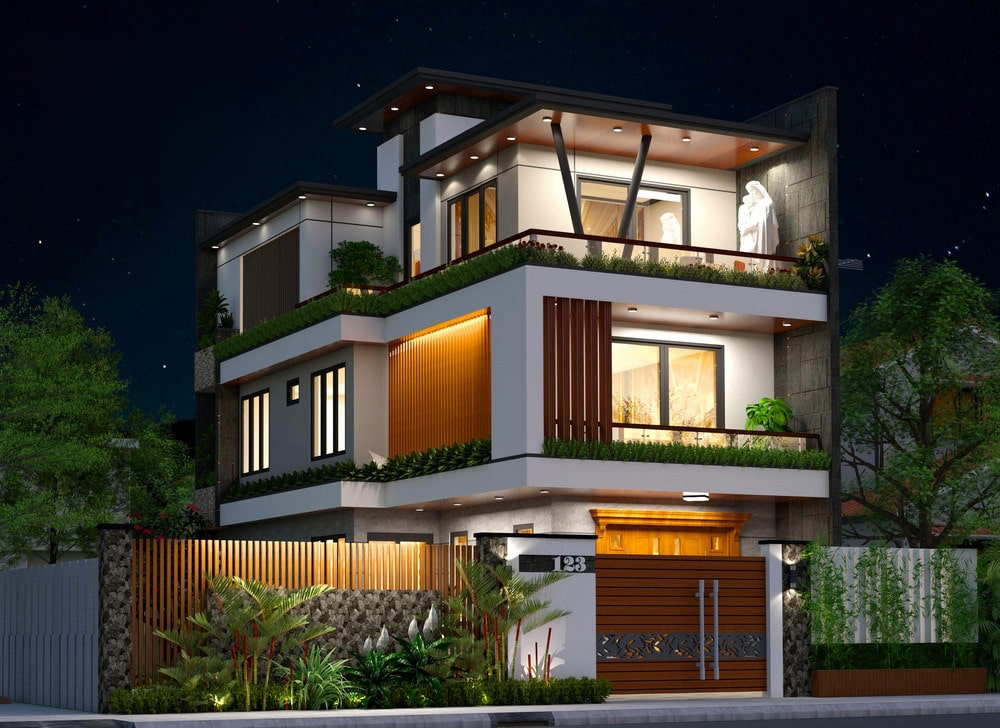 Mẫu biệt thự 2.5 tầng hiện đại tại Trực Ninh - Nam Định 5