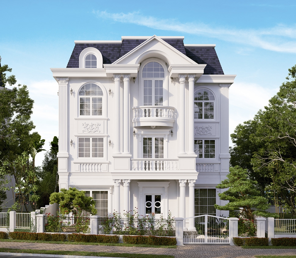 mẫu biệt thự tân cổ điển đẹp tại Nghệ An 2