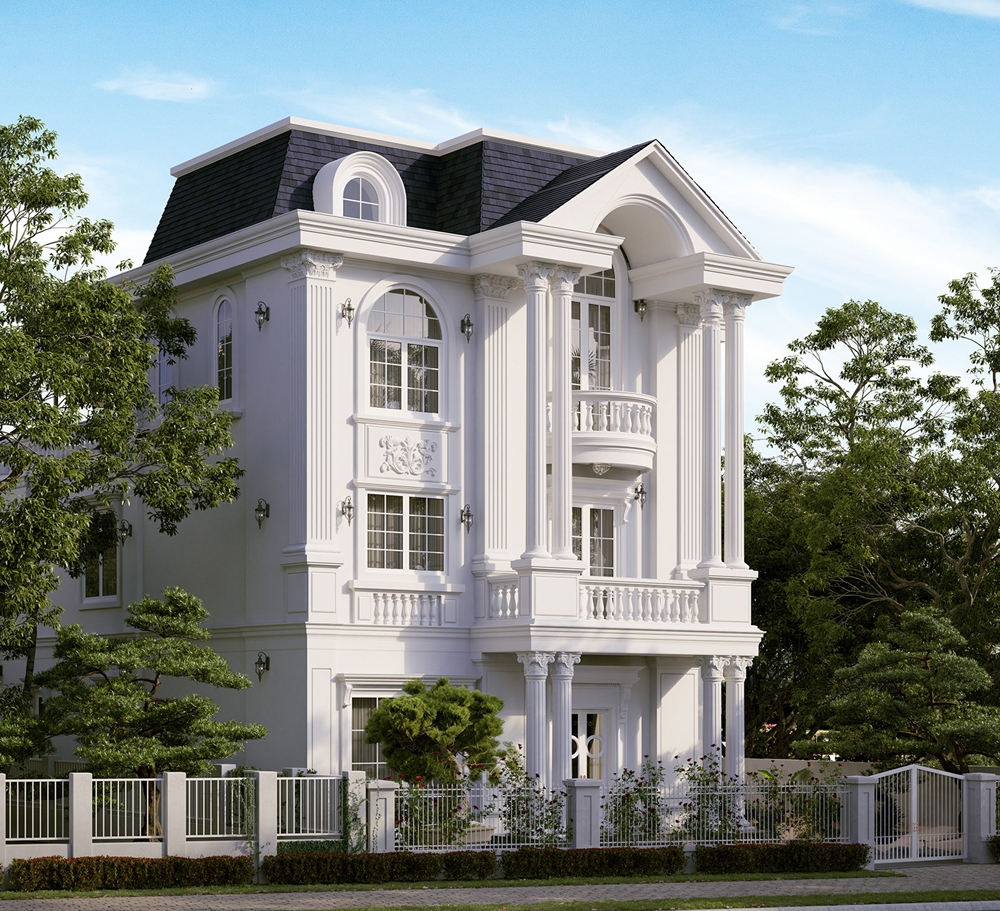 mẫu biệt thự tân cổ điển đẹp tại Nghệ An
