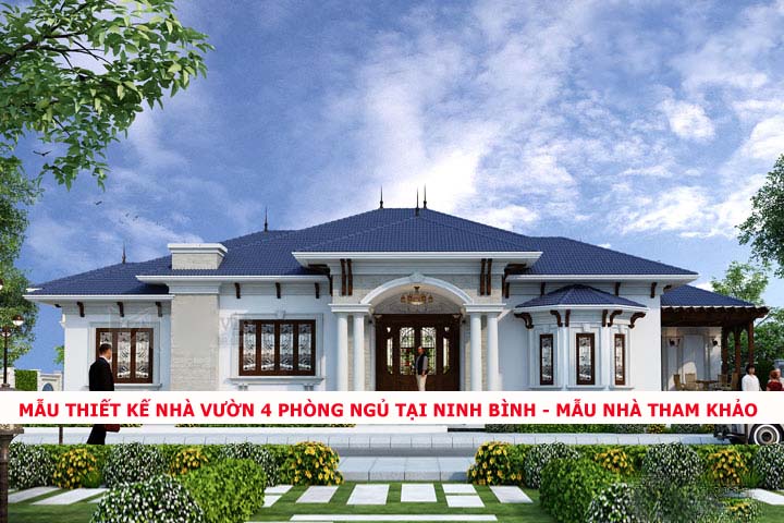 Mẫu thiết kế nhà vườn 4 phòng ngủ tại Ninh Bình