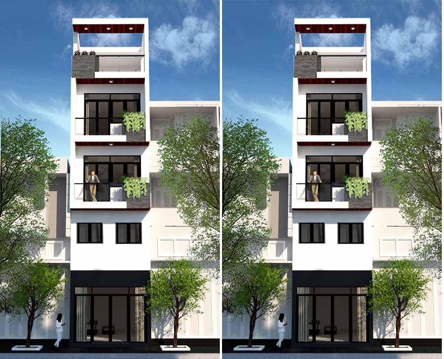 Mẫu nhà ống 4 phòng ngủ 40m2 tại Tuyên Quang