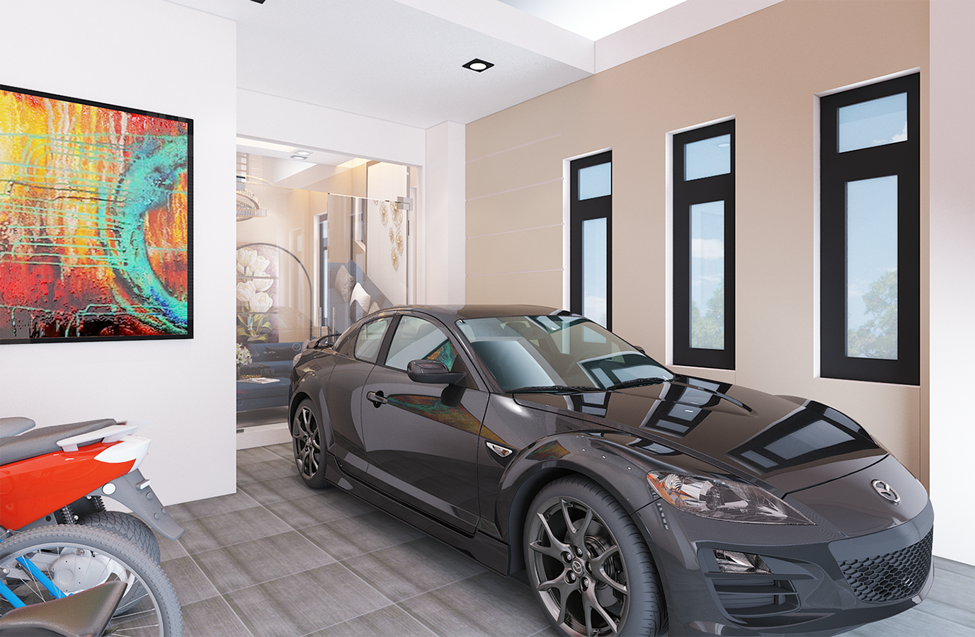 Mẫu nhà phố 3 tầng mặt tiền 5m cực kỳ tiện nghi cho gia đình trẻ 5