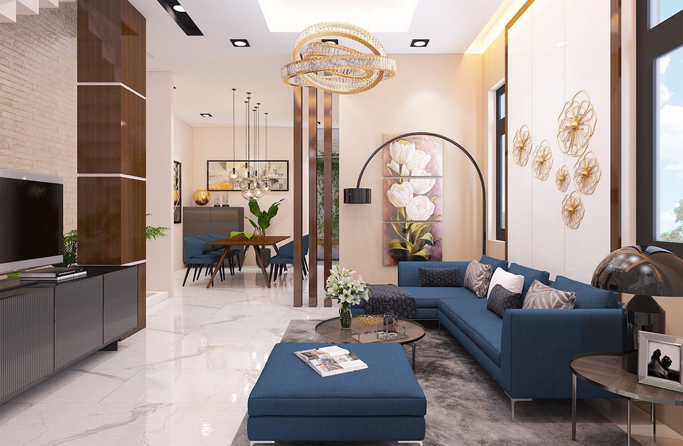 Mẫu nhà phố 3 tầng mặt tiền 5m cực kỳ tiện nghi cho gia đình trẻ 6