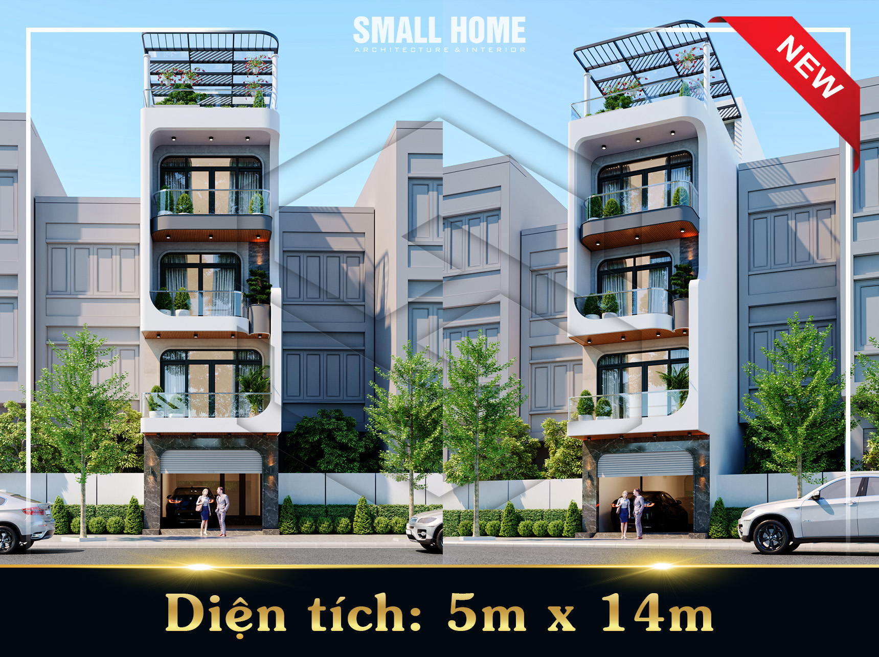 Mẫu Nhà Phố 4 Tầng 5x14m Hiện Đại Tại Nam Định – Đỉnh Cao Thiết Kế Chuẩn Xu Hướng 2025