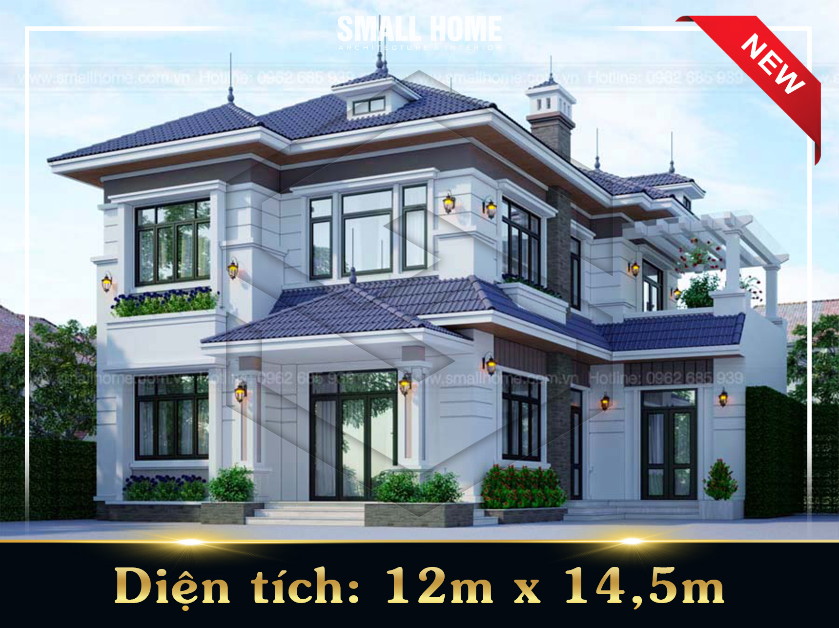 Mẫu thiết kế biệt thự 2 tầng hiện đại đẹp tại Quảng Ninh