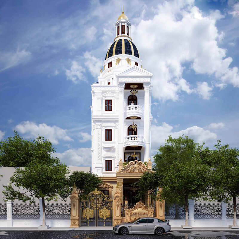 Mẫu thiết kế biệt thự 3 tầng tân cổ điển 10m tại Nam Định 2-1