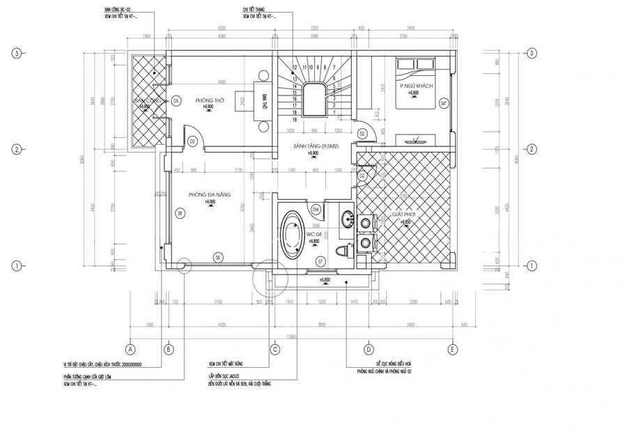 Mẫu thiết kế biệt thự 3 tầng tân cổ điển 10m tại Nam Định 6