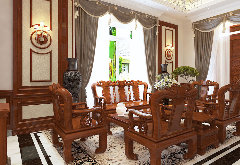 Mẫu thiết kế biệt thự 3 tầng tân cổ điển 10m tại Nam Định 7