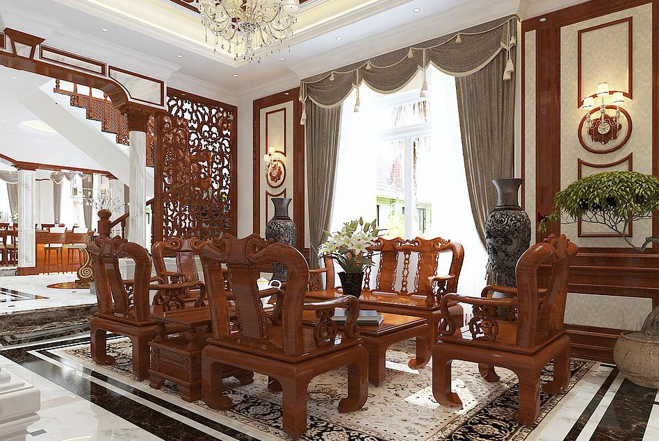 Mẫu thiết kế biệt thự 3 tầng tân cổ điển 10m tại Nam Định 8