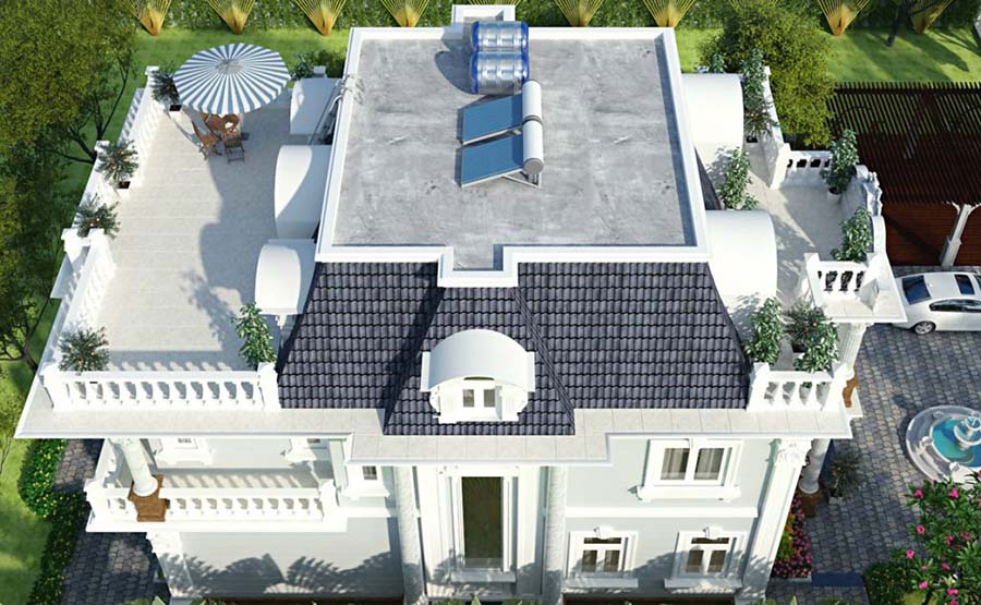 MẪU THIẾT KẾ BIỆT THỰ CỔ ĐIỂN ĐẸP ĐẲNG CẤP TẠI QUẢNG NINH-5