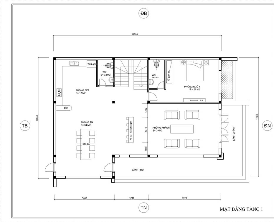 Mẫu thiết kế biệt thự hiện đại tại Hà Nội-4
