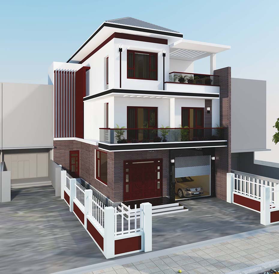 Mẫu thiết kế biệt thự hiện đại tại Hải Phòng-3