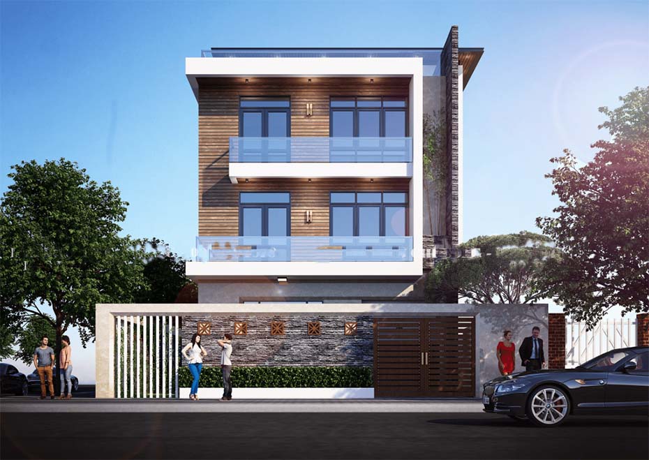 Mẫu thiết kế biệt thự hiện đại tại Ninh Bình-2