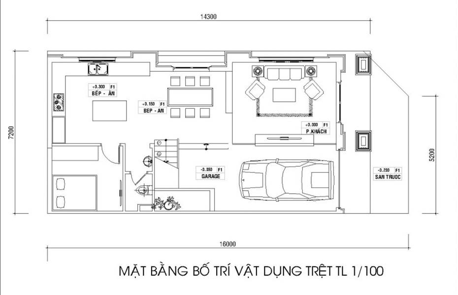 Mẫu thiết kế biệt thự phố 4 tầng tại Hà Nội-3