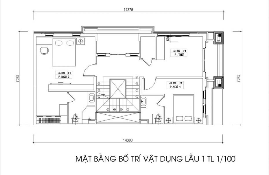 Mẫu thiết kế biệt thự phố 4 tầng tại Hà Nội-4