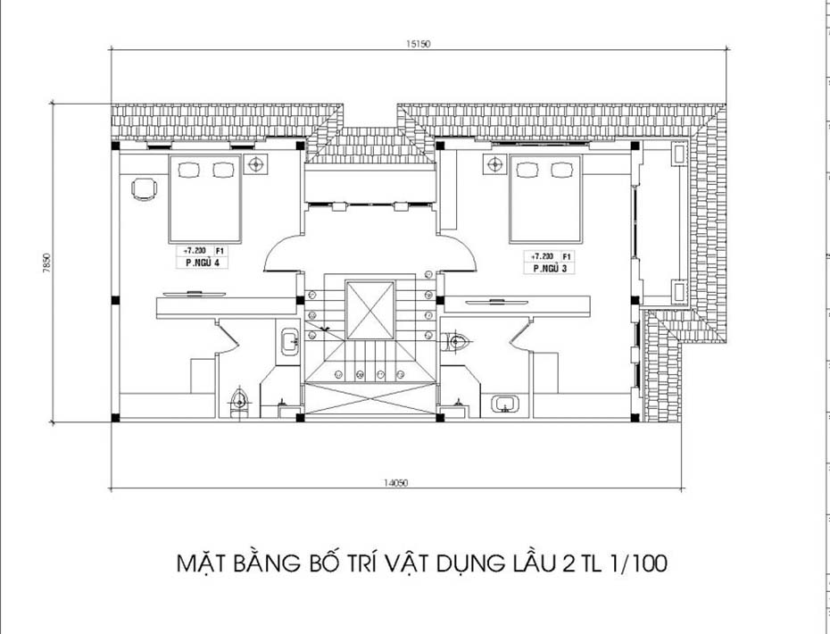 Mẫu thiết kế biệt thự phố 4 tầng tại Hà Nội-5
