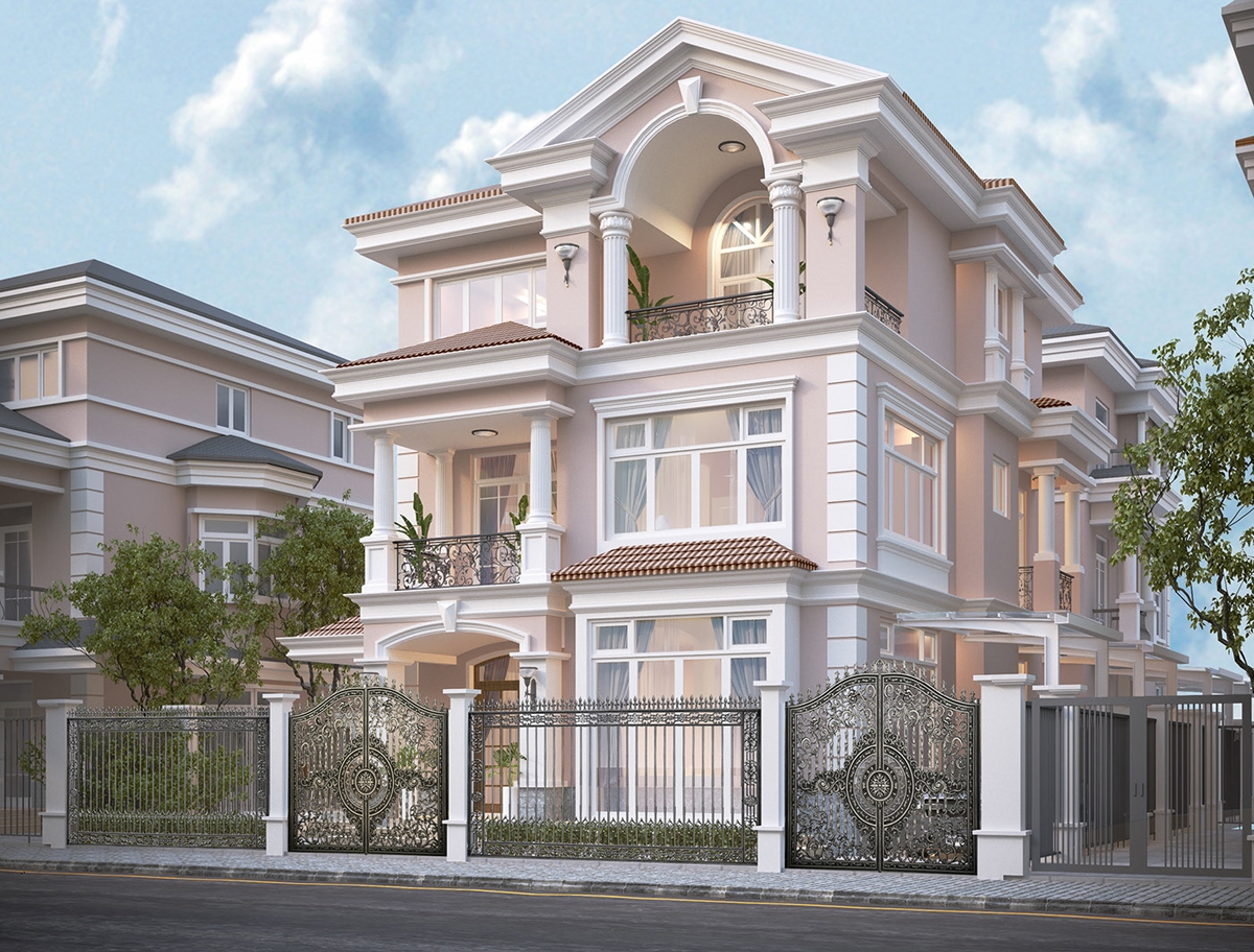 mẫu thiết kế biệt thự tân cổ điển tại hà nội