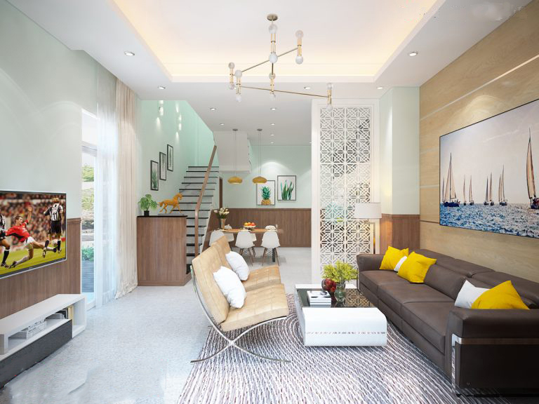 Mẫu thiết kế nhà 1 trệt 2 lầu mái Thái theo phong cách Tân cổ điển 6