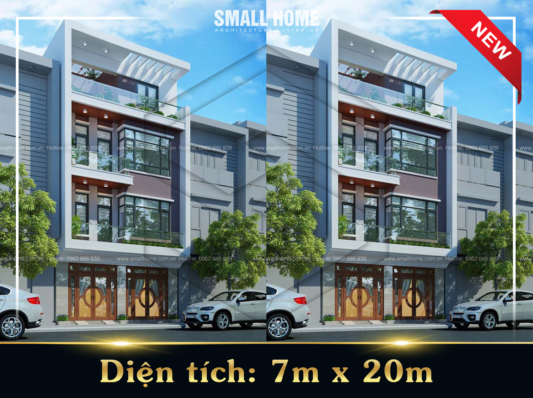 Mẫu thiết kế nhà 4 tầng tại Nam Định