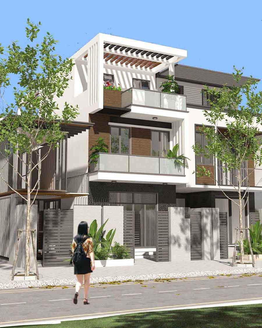 Mẫu thiết kế nhà ống 2 tầng 1 tum tại Nam Định-5