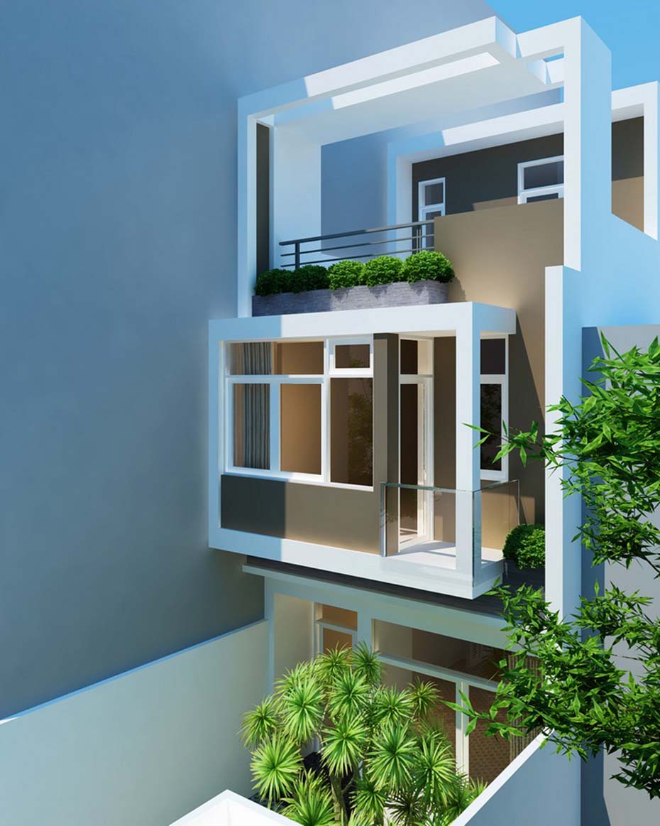 Mẫu thiết kế nhà ống 3 tầng hiện đại tại Hà Nội-2