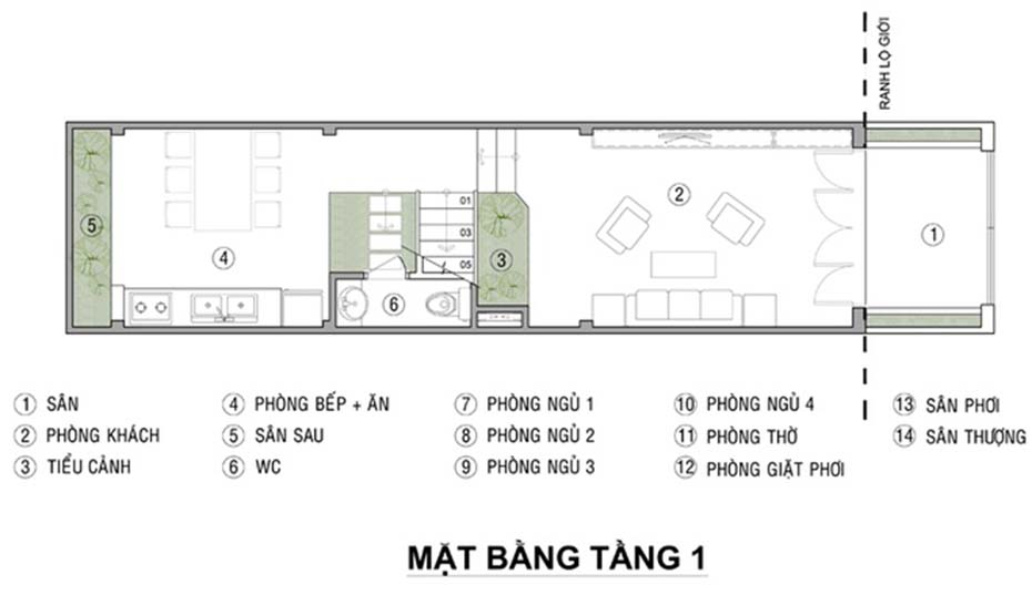 Mẫu thiết kế nhà ống 4 tầng đẹp tại Hà Nam-2