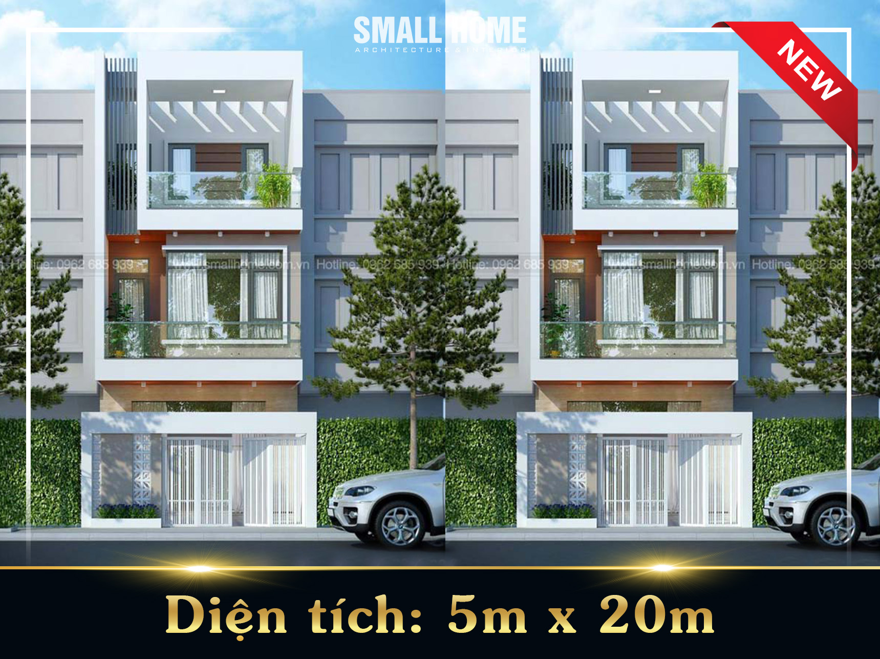 Mẫu thiết kế nhà phố 3 tầng hiện đại tại Nam Định