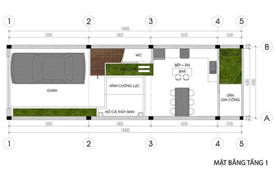 Mẫu thiết kế nhà phố 5 tầng 4,5x15m tại Lai Châu-3