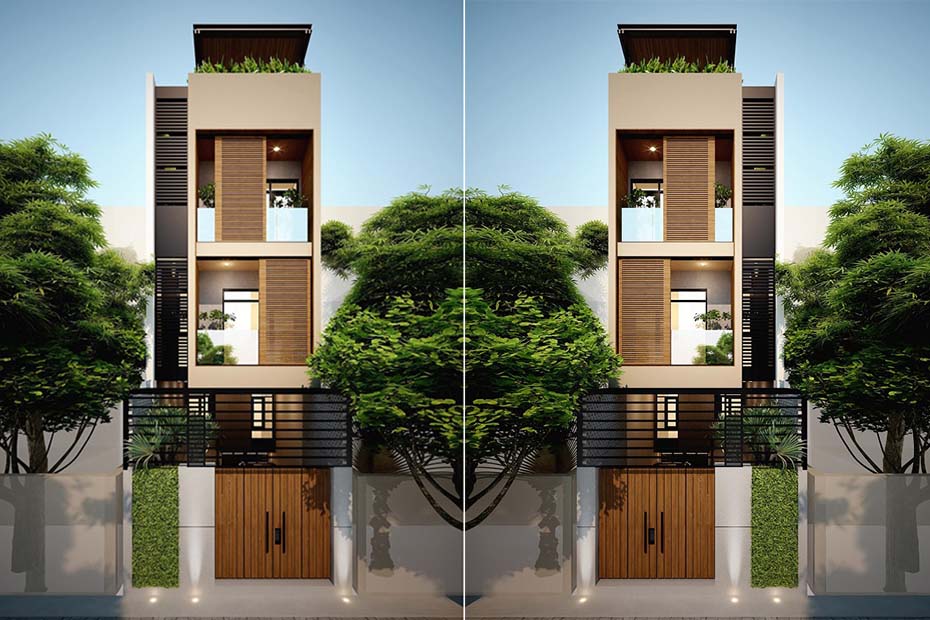Mẫu thiết kế nhà phố hiện đại đẹp tại Hải Phòng