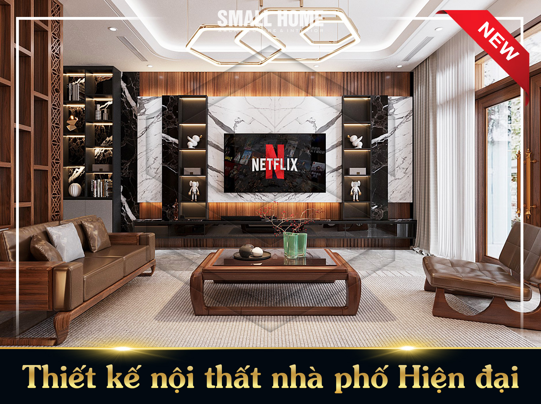 Mẫu thiết kế nội thất nhà phố phong cách Hiện đại tại Nam Định