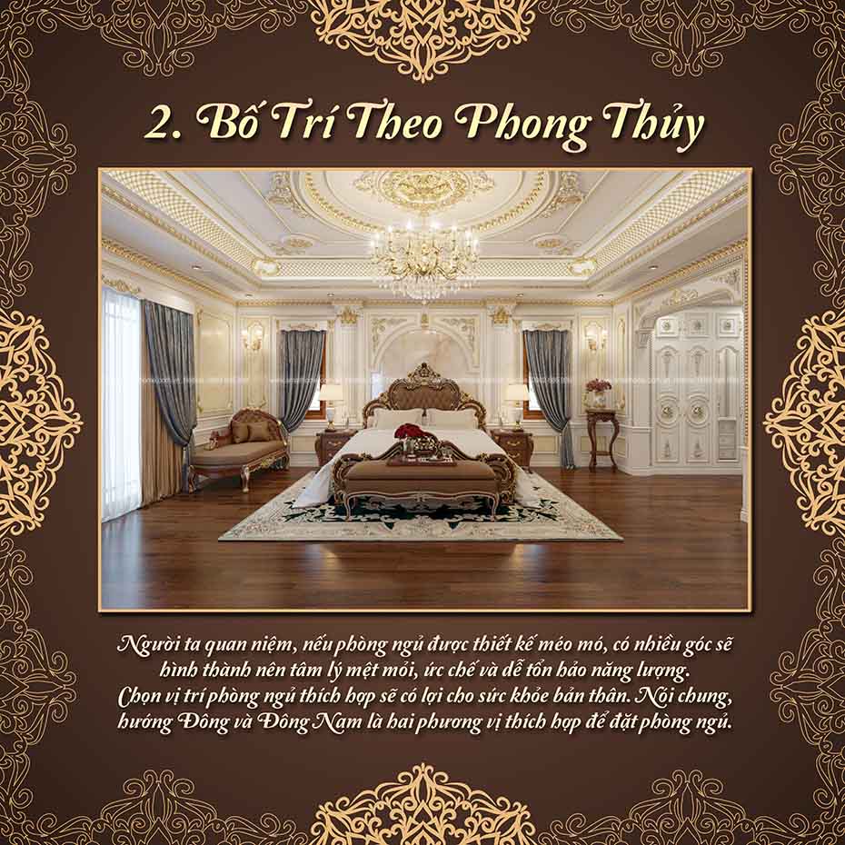 bố trí phong thủy phòng ngủ hợp lý