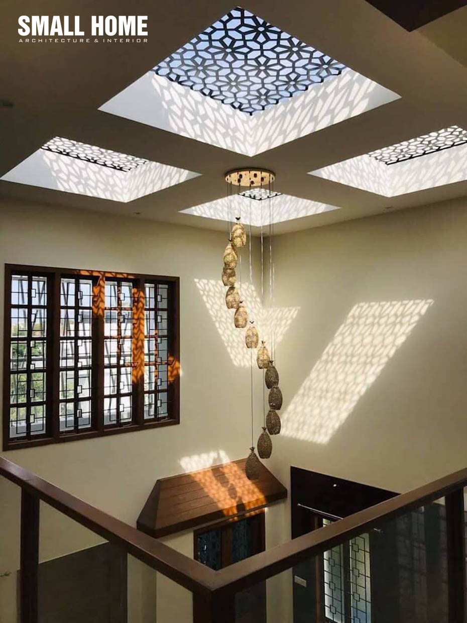 Giếng trời đẹp là ô cửa sổ lớn trên mái