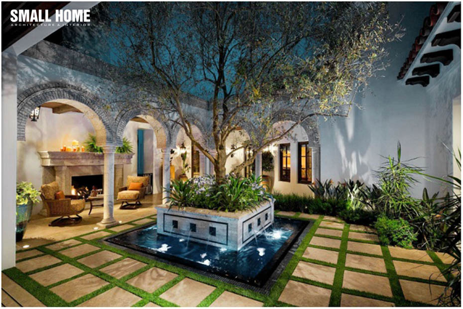 Giếng trời phong cách Châu Âu