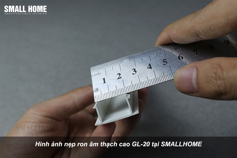 Nẹp Ron Âm Thạch Cao Nhựa Trắng GL-20 (2cm)