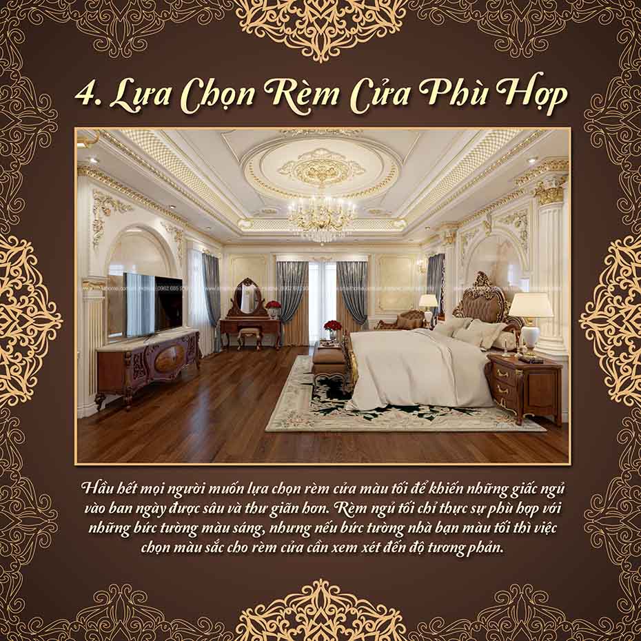 lựa chọn rèm cửa phù hợp cho phòng ngủ